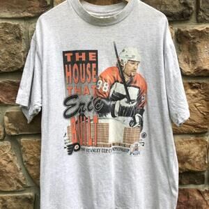1997 Eric Lindros Philadelphia Flyers T Shirt Retro Tee